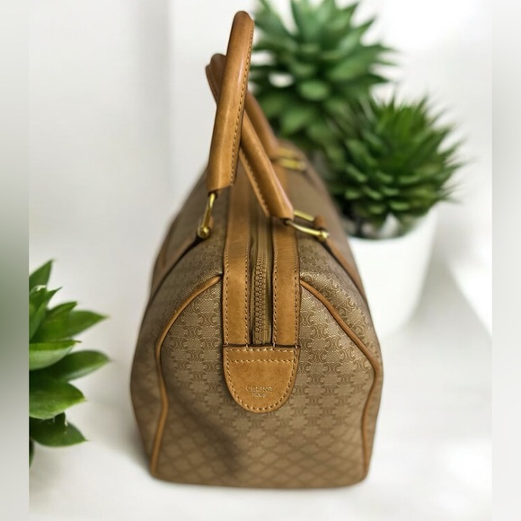 Celine champagne Macadem Triomphe Boston Mini Bag - Picture 5 of 16